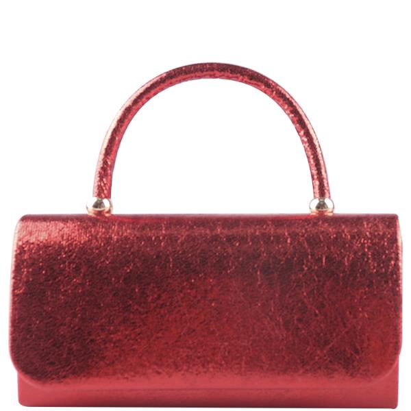 FASHION TEXTURED HANDLE EVENING BAG