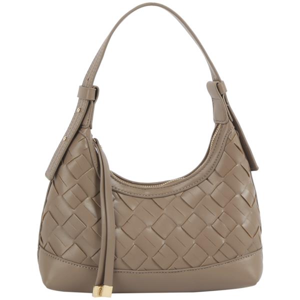 SMOOTH WOVEN DESIGN SHOULDER BAG