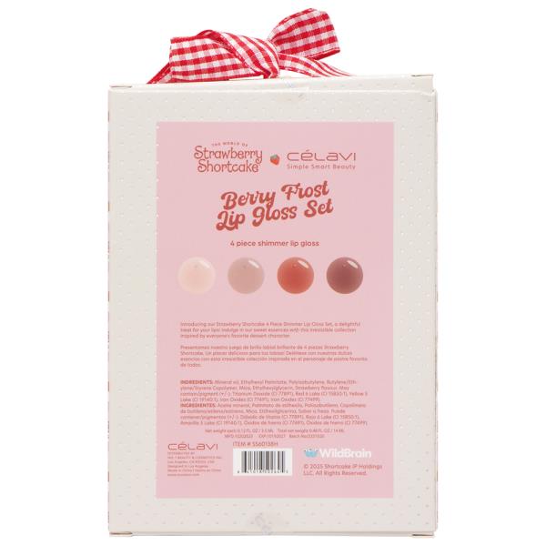 CELAVI X STRAWBERRY SHORTCAKE BERRY FROST SHIMMER LIP GLOSS SET (2 UNITS)