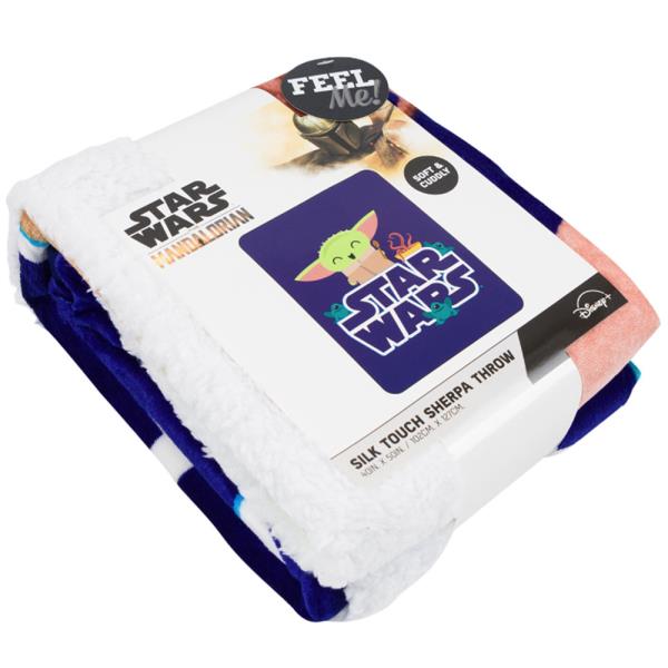STAR WARS MANDALORIAN SHERPA THROW BLANKET