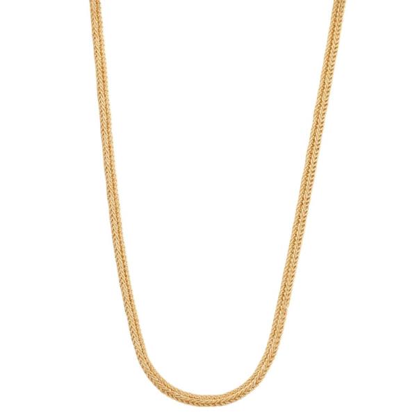 SODAJO WHEAT LINK GOLD DIPPED NECKLACE