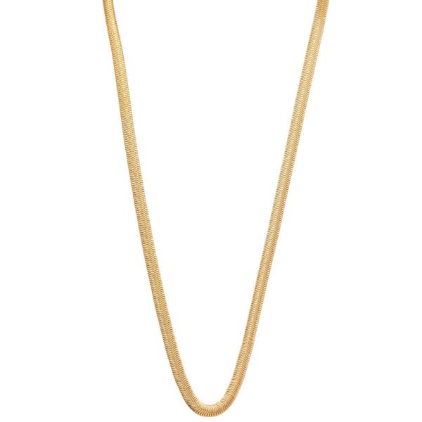 SODAJO FLAT LINK GOLD DIPPED NECKLACE