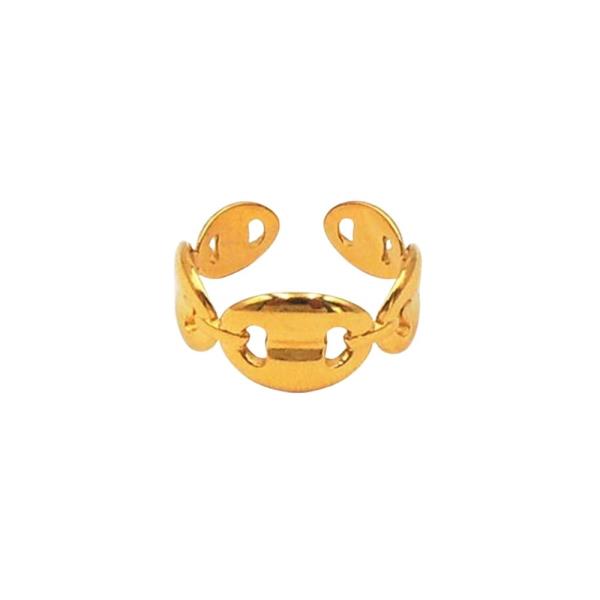 STAINLESS STEEL OVAL CHAIN LINK RING