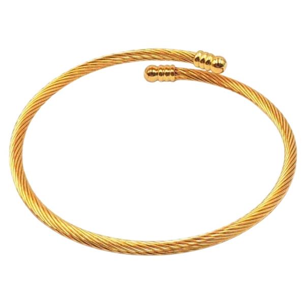 STAINLESS STEEL SKINNY COIL BRACELET