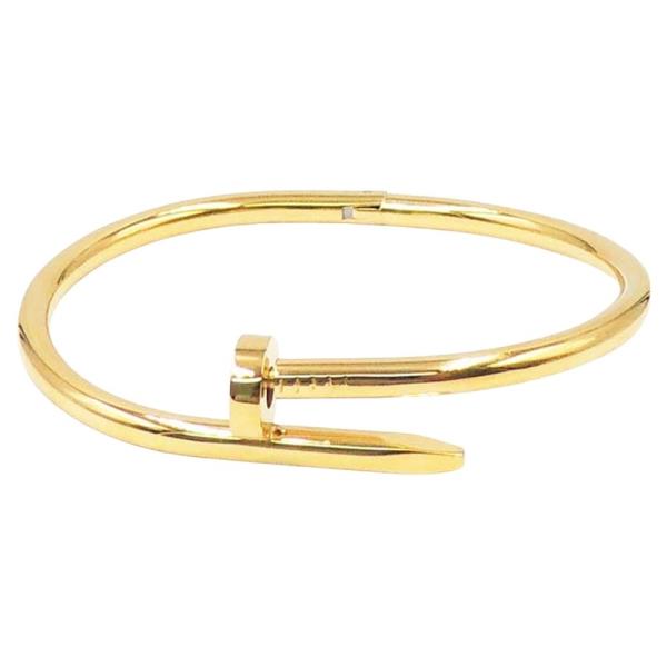 STAINLESS STEEL NAIL HINGED BANGEL BRACELET