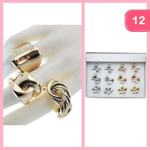 MIXED CHUNKY RING (12 UNITS)