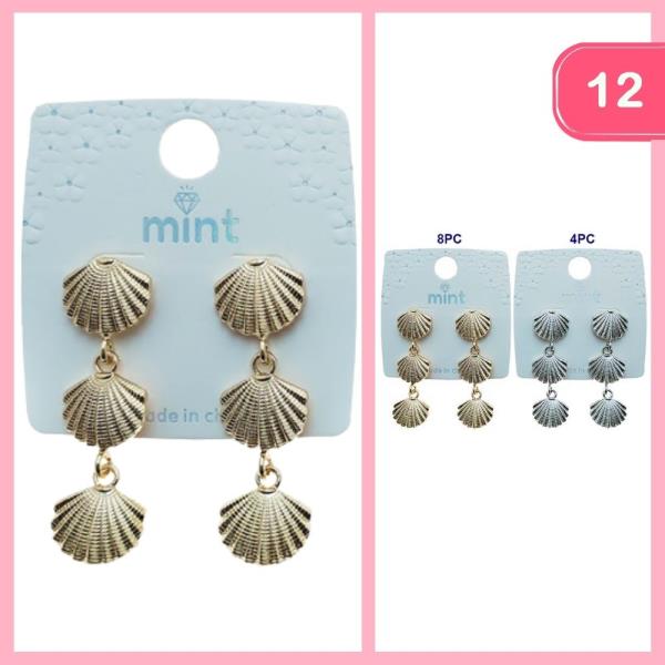 SHELL DANGLE EARRING (12 UNITS)