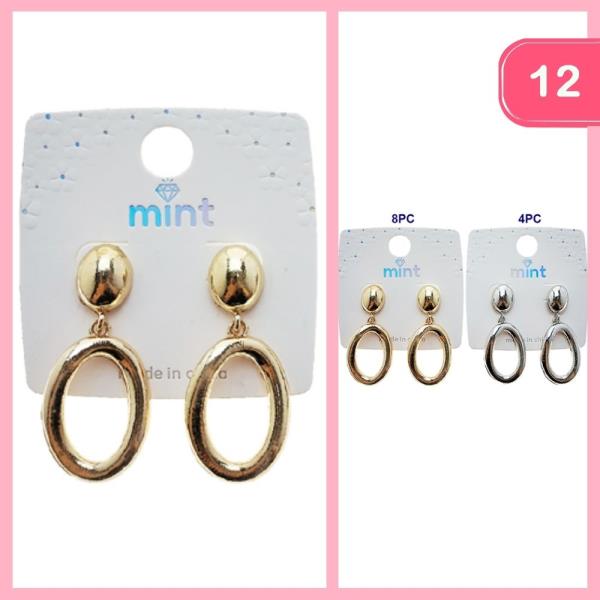 DANGLE METAL EARRING (12 UNITS)