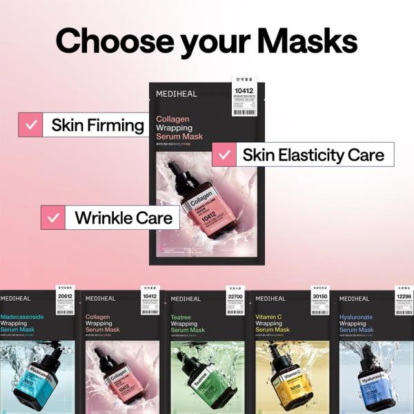 MEDIHEAL 10PC WRAPPING SERUM MASK
