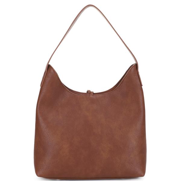 SMOOTH SHOULDER HOBO BAG