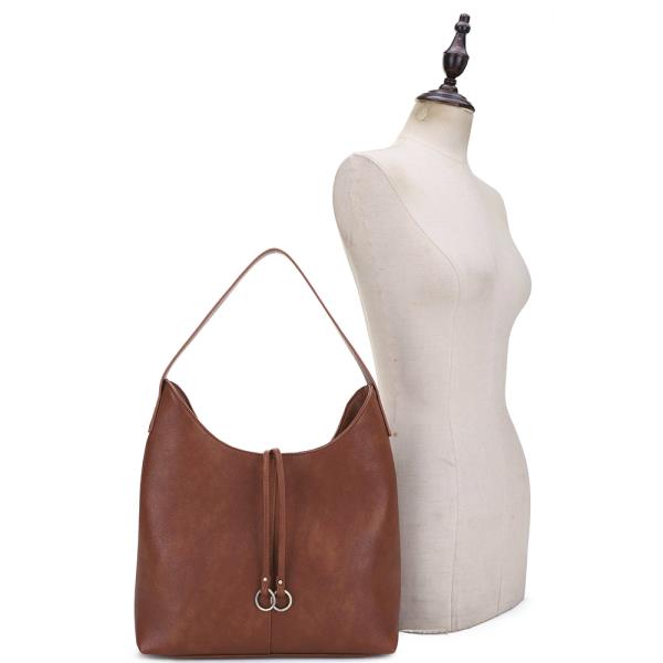 SMOOTH SHOULDER HOBO BAG