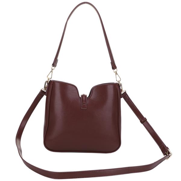 SMOOTH SHOULDER BAG W STRAP