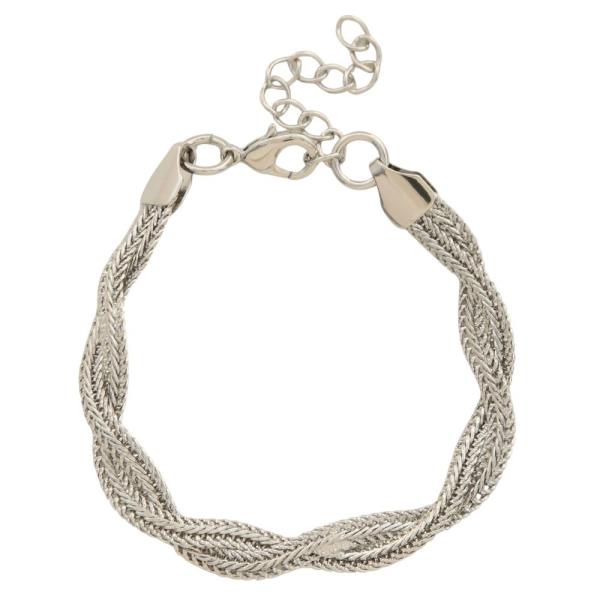 SODAJO BRIADED LINK METAL GOLD DIPPED BRACELET