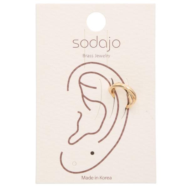 SODAJO CRISS CROSS METAL EAR CUFF