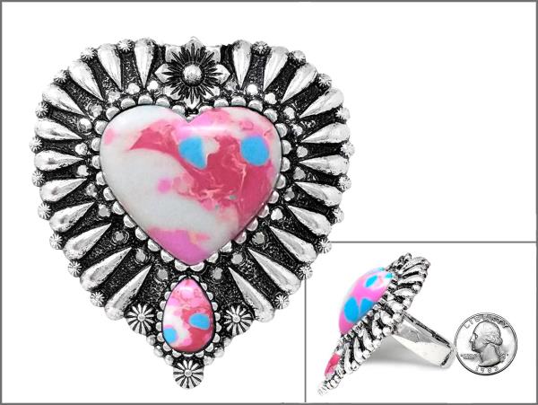 WESTERN HEART SHAPE RING