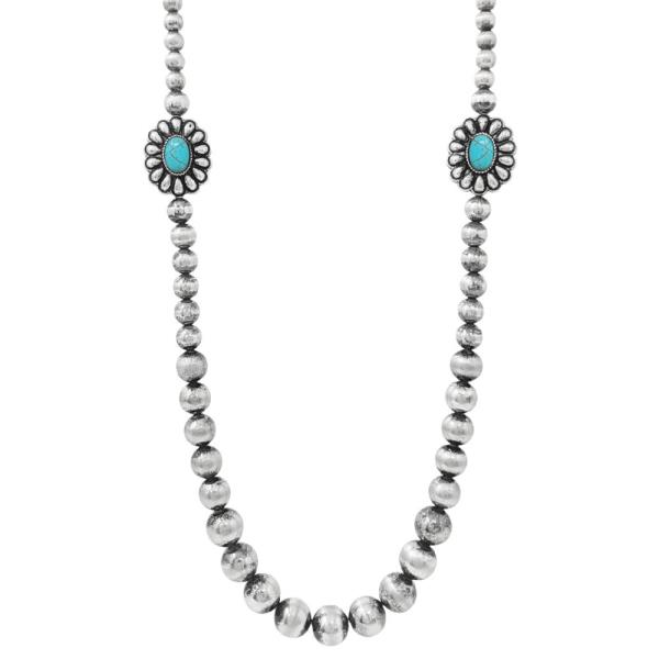 WESTERN NAVAJO SEMI STONE BEADED NECKLACE