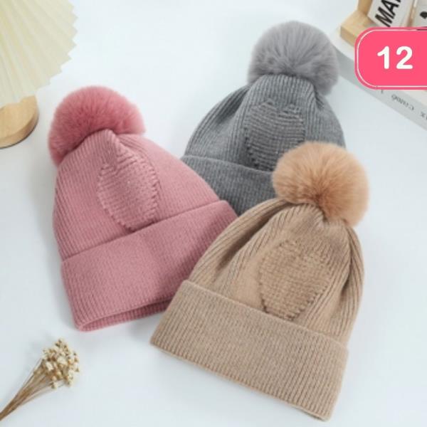 POM POM KNIT BEANIE (12 UNITS)