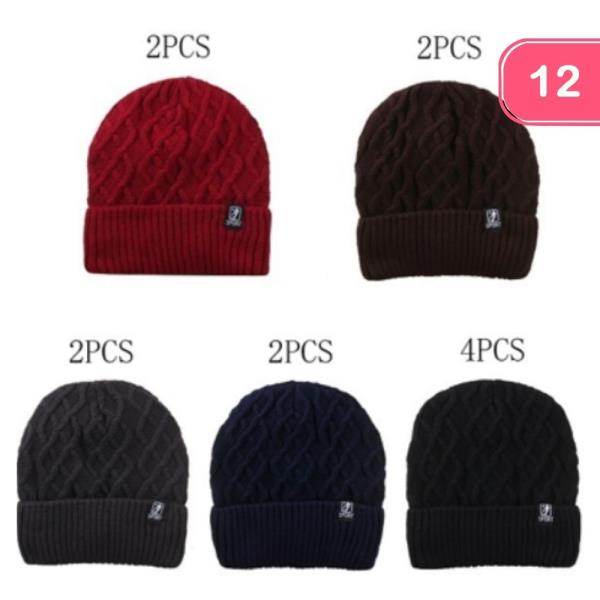 CABLE KNIT BEANIE (12 UNITS)