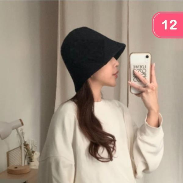 SOFT FELT DEEP BUCKET HAT (12 UNITS)