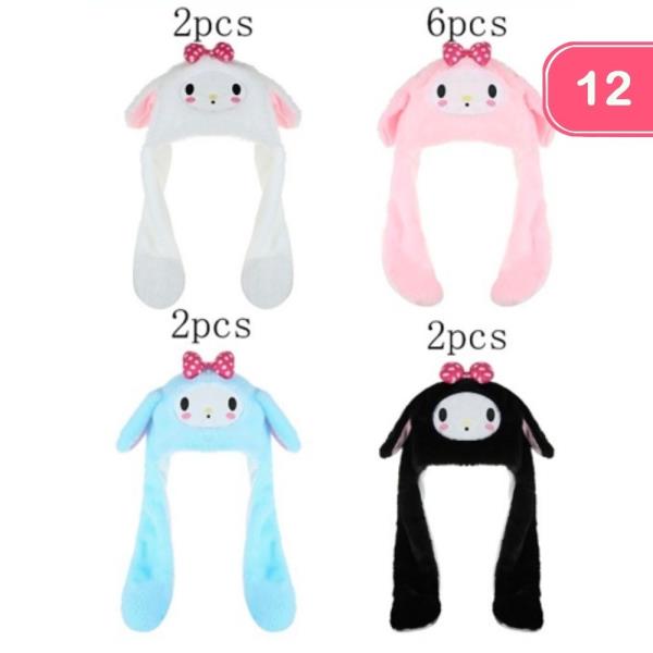 PLUSH LONG-EAR FUR-LINED WINTER HAT (12 UNITS)