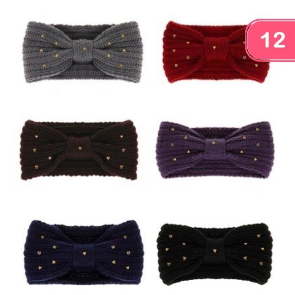 MID KNOT KNIT HEADBAND (12 UNITS)