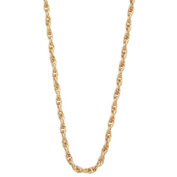 SODAJO TWISTED LINK GOLD DIPPED NECKLACE