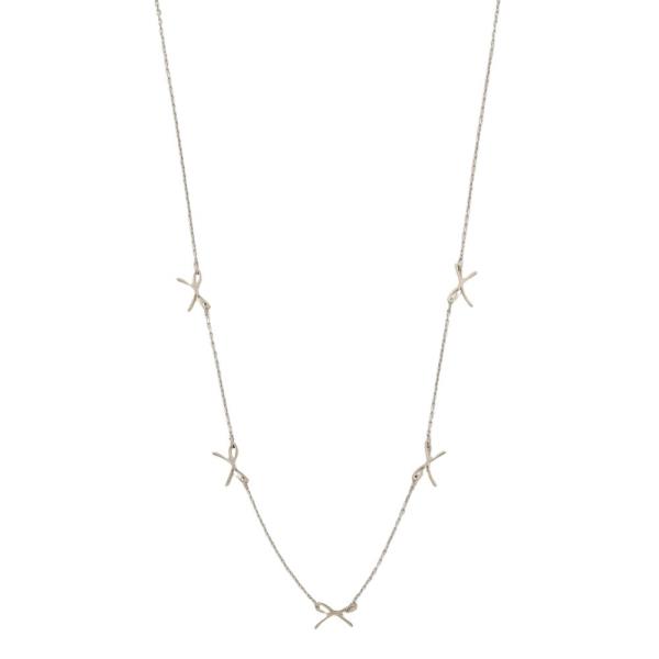 SODAJO GOLD DIPPED STAR CHARM DROP NECKLACE