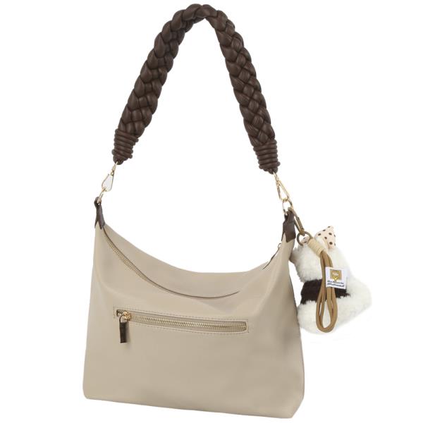 SMOOTH SHOULDER BAG W DOLL KEYCHAIN