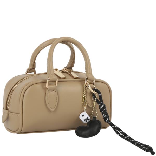 PLAIN HANDLE EVENING BAG W KEYCHAIN