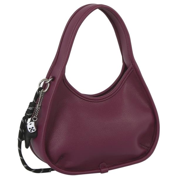 ROUND SHOULDER BAG W KEYCHAIN