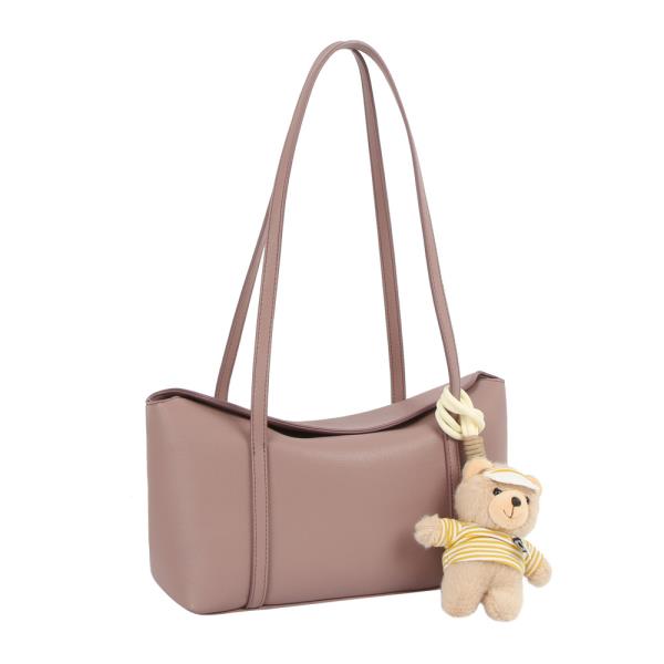 STRIPE OUTFIT SUN CAP BEAR BAG CHARM KEYCHAIN