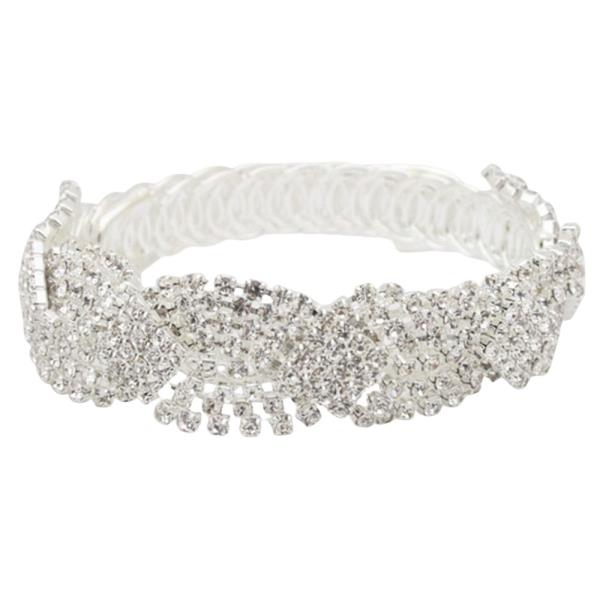 RHINESTONE WAVE BRACELET