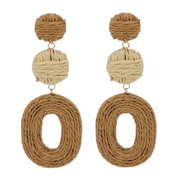 TWINE MULTI SHAPE DANGLE EARRING