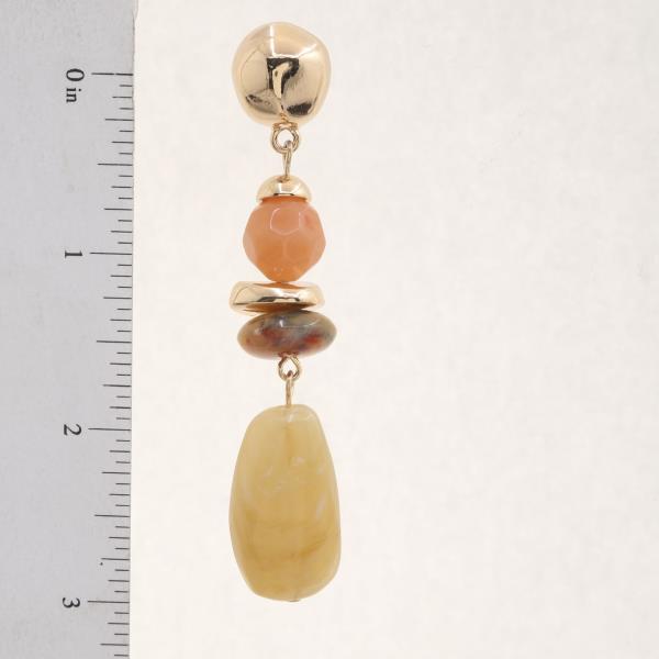 RESIN BEADED DANGLE EARRING