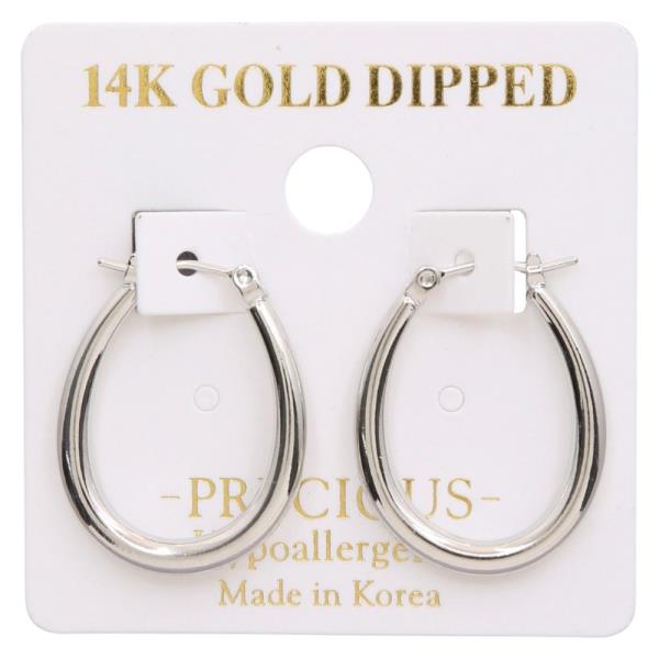 14K GOLD DIPPED TEARDROP EARRING