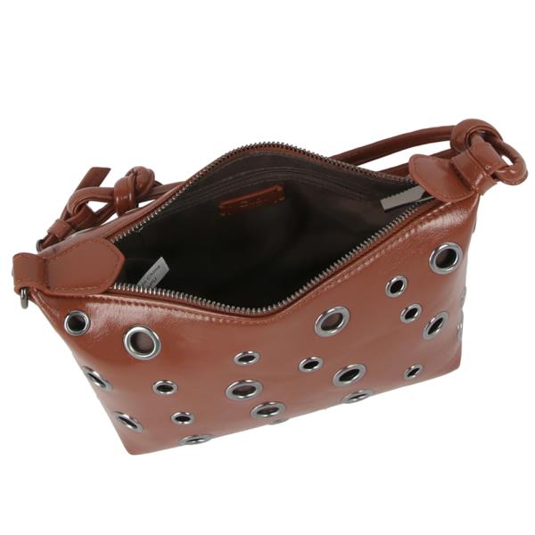 STYLISH OPEN CIRCLE STUD SHOULDER BAG