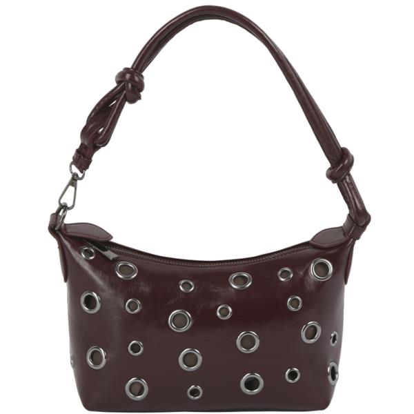 STYLISH OPEN CIRCLE STUD SHOULDER BAG