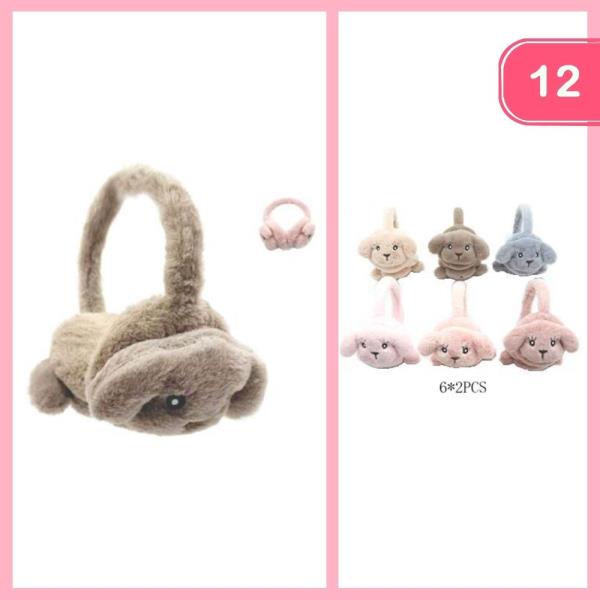 CUTE ANIMAL EAR MUFF (12 UNITS)