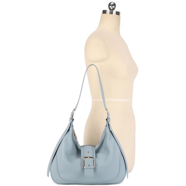MODERN BUCKLE DESIGN SHOULDER HOBO BAG