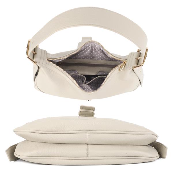 MODERN BUCKLE DESIGN SHOULDER HOBO BAG