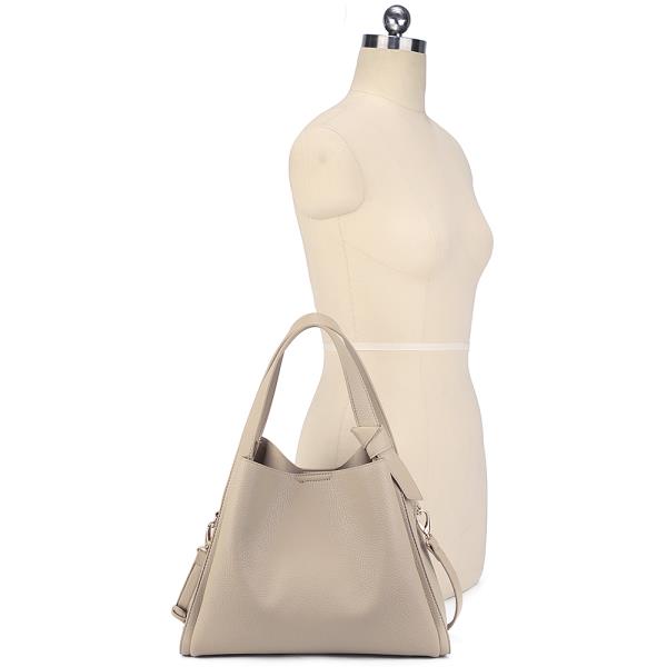 MODERN TEXTURED SHOULDER TOTE BAG