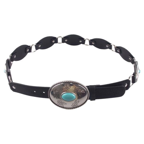 WESTERN TQ STONE BUCKLE BELT