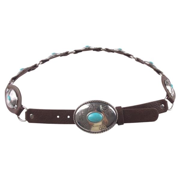 WESTERN TQ STONE BUCKLE BELT