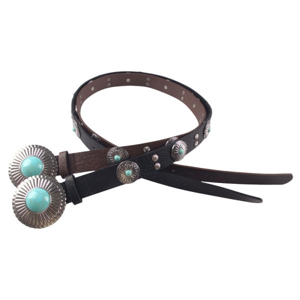WESTERN TQ STONE BUCKLE BELT