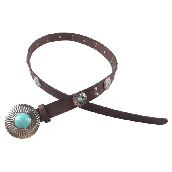 WESTERN TQ STONE BUCKLE BELT