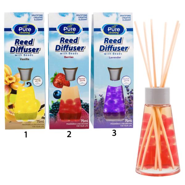 ALL PURE CLEANING REED DIFFUSER WITH BEADS