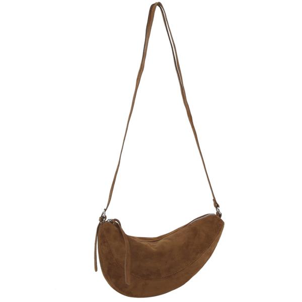 CURVED SHAPED SHOULDER CROSSBODY BAG
