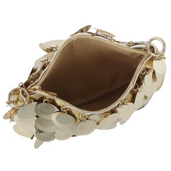 SEQUIN DISC DESIGN EVENING CROSSBODY BAG