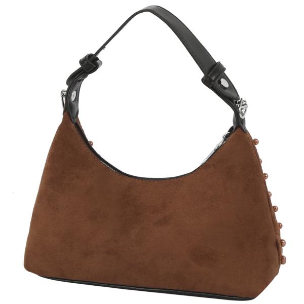 QUILTED STUD SHOULDER CROSSBODY BAG