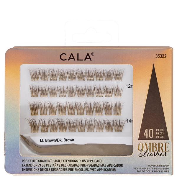 CALA OMBRE EYE LASH CLUSTERS LIGHT BROWN